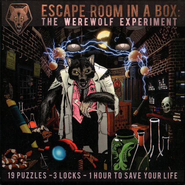 Escape Room in a Box: The Werewolf Experiment - Box Front